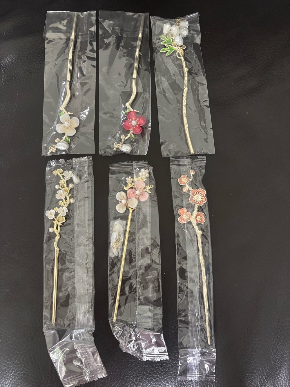 Gold Floral Hair Stick - Pick 1 (buy now)